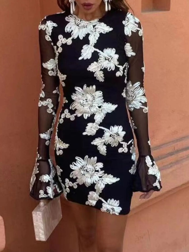 Atasha - Elegant Floral Mini Dress