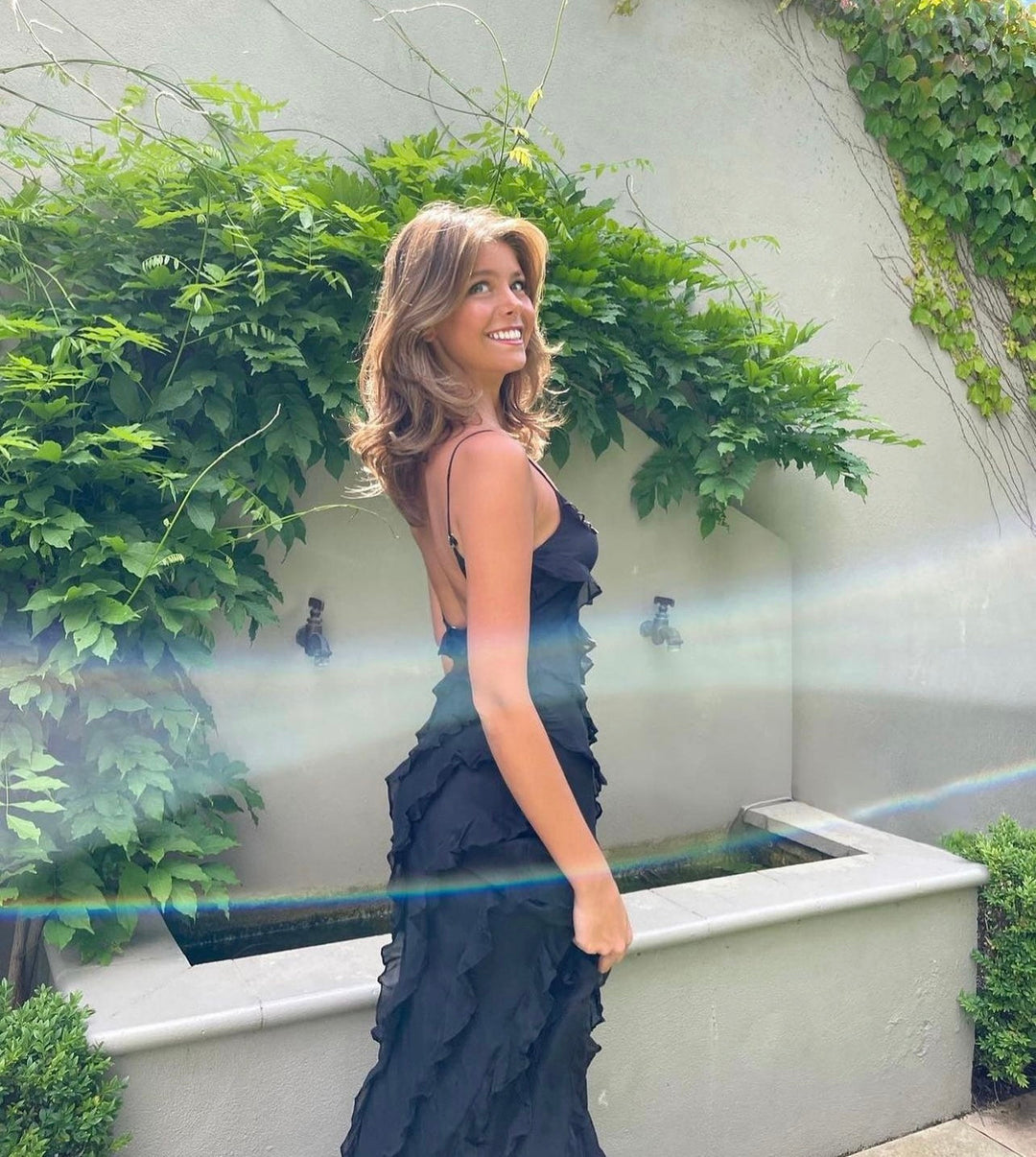 Zara - Ruffled Maxi Dress