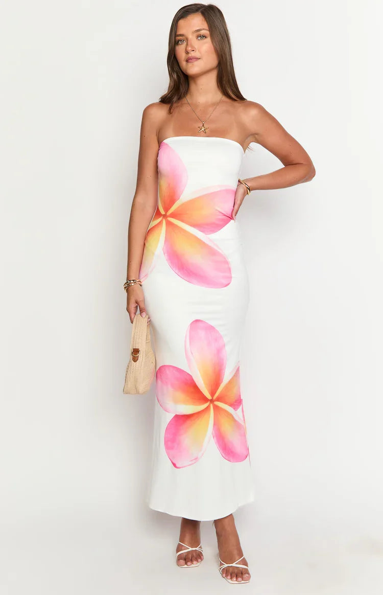 Arizona - Floral Mesh Maxi Dress