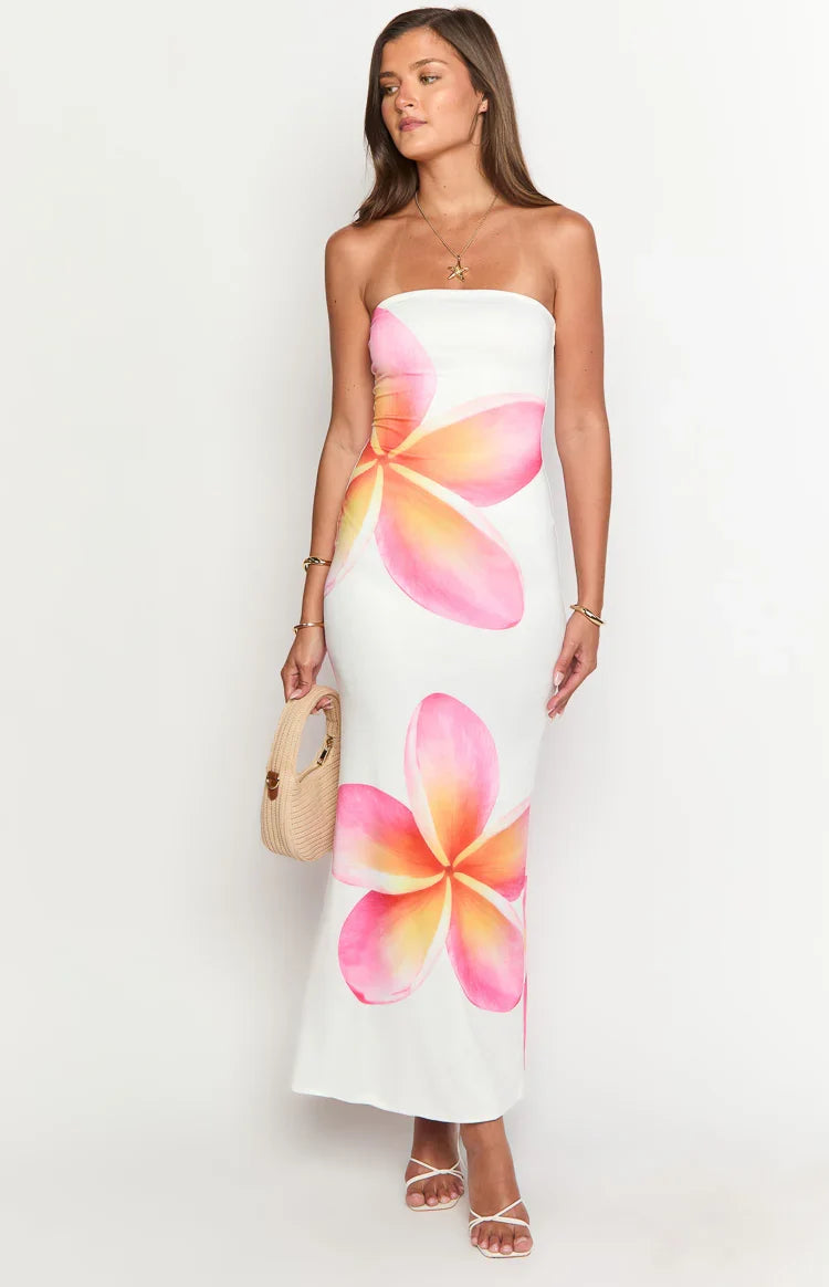 Arizona - Floral Mesh Maxi Dress