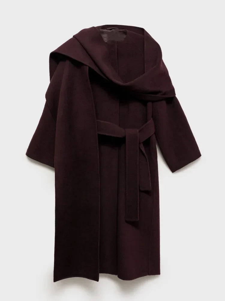 Bordeaux Wrap Coat