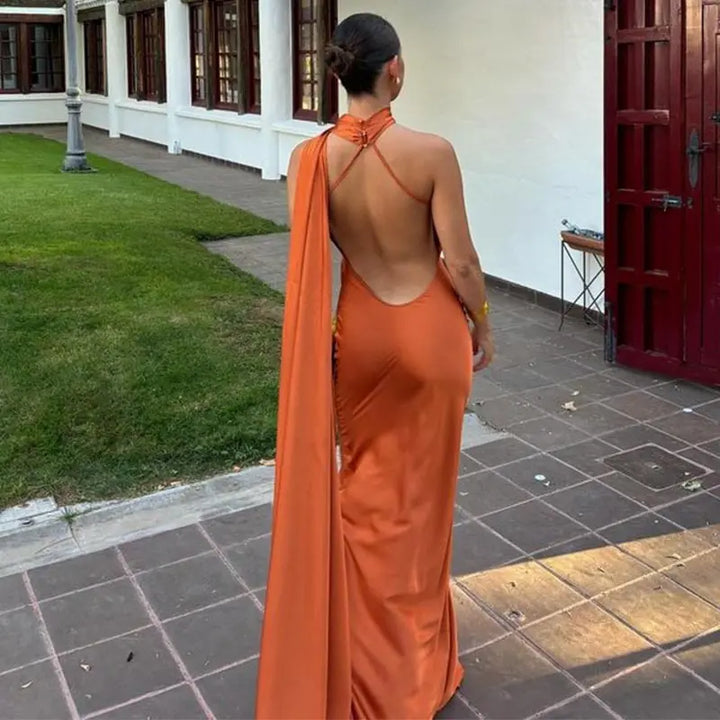 Adaline - Timeless Cape Maxi Dress