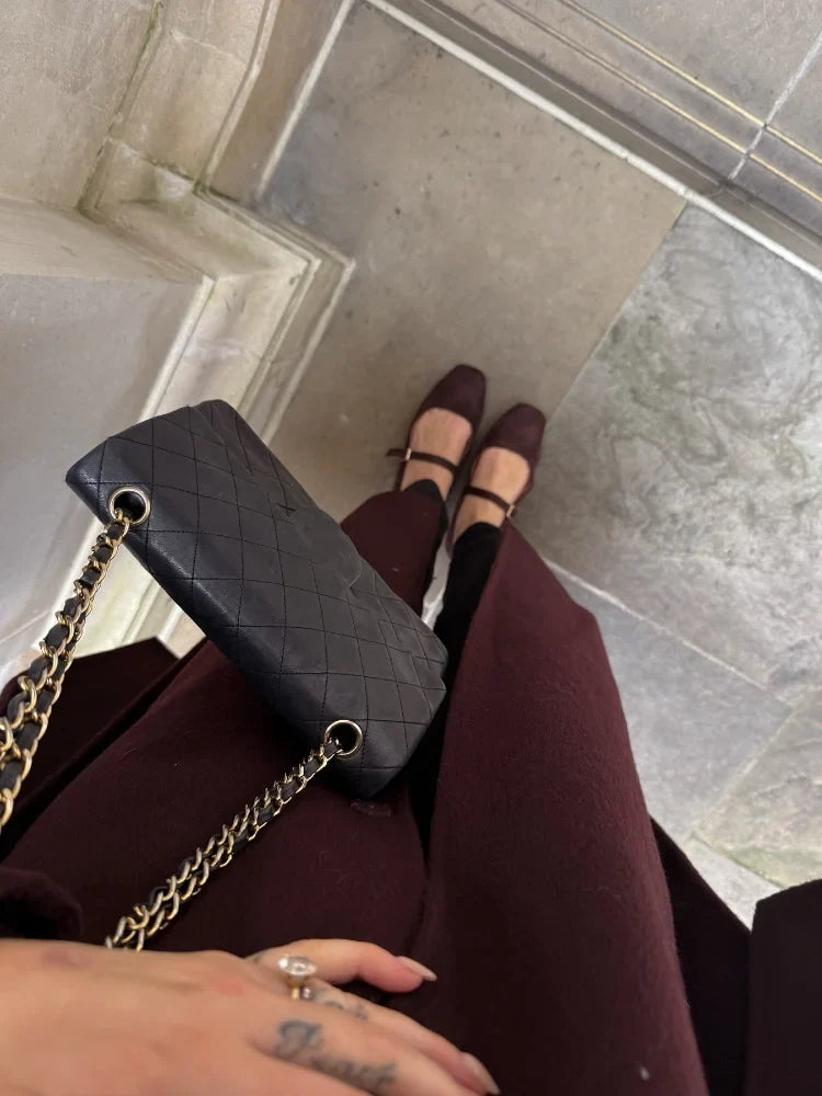 Bordeaux Wrap Coat