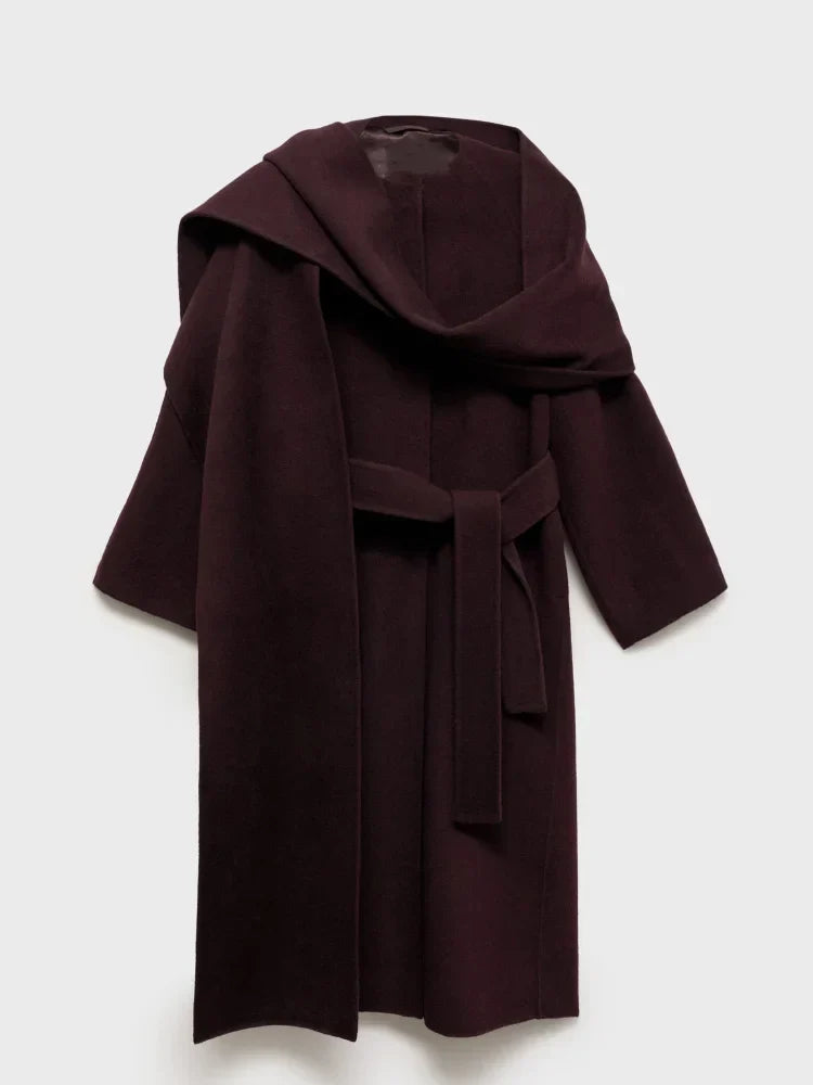 Bordeaux Wrap Coat
